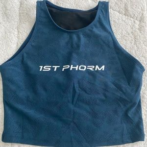 1st Phorm blue cameo crop top. Size small never worn